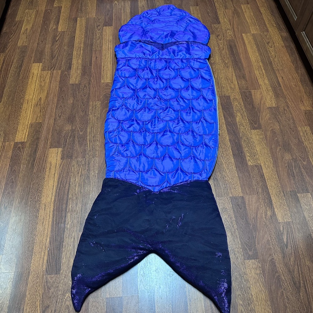 Enchantails Tasi Mermaid Tail Sleeping Bag Glow In The Dark Slumber Party RARE